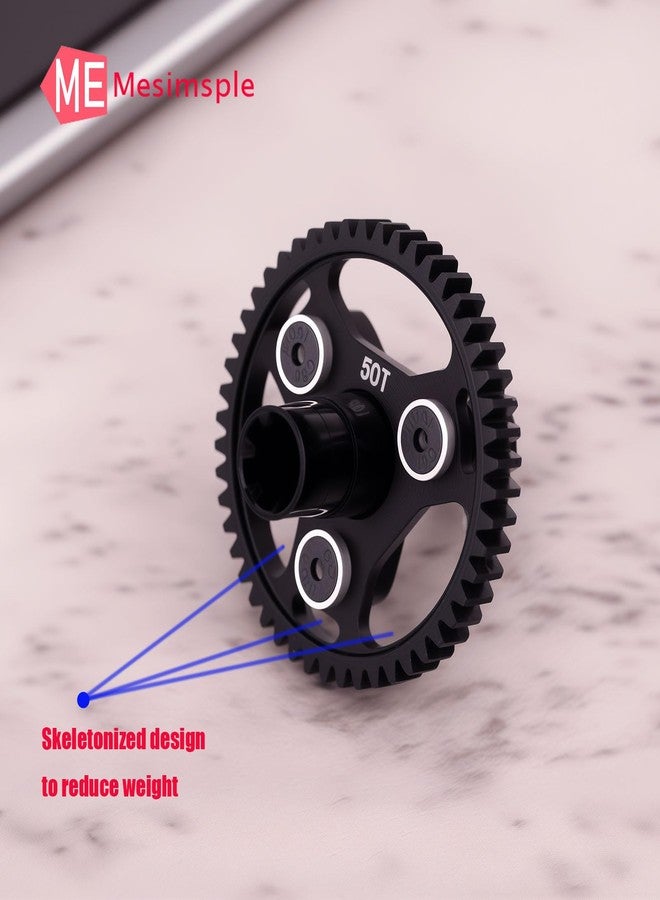 Mesimsple 40Crmo Steel 50T Slipper Clutch Spur Pinion Gear Set for 1/10 Senton Granite Bigrock Vorteks 3S BLX & 550 Mega Kraton Outcast 4S 1/8 Typhon Infraction 3S Series Upgrade Parts - Image 3